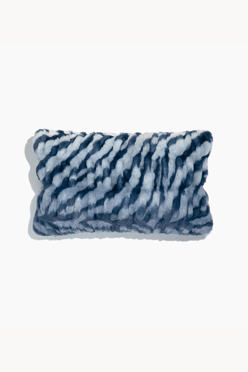 Blue Zebra Pillow