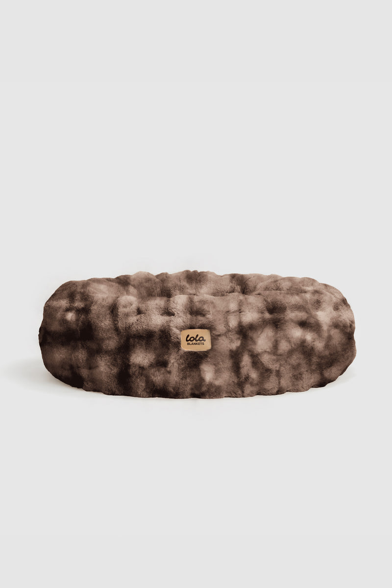 The Lola Bubble Pet Bed | Mocha Tie Dye