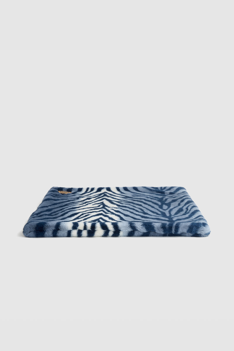 Le tapis pour animaux Lola | Zèbre bleu