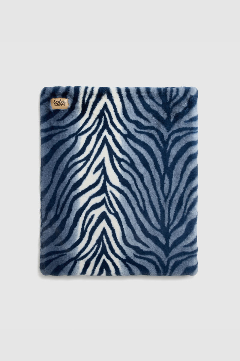 Le tapis pour animaux Lola | Zèbre bleu