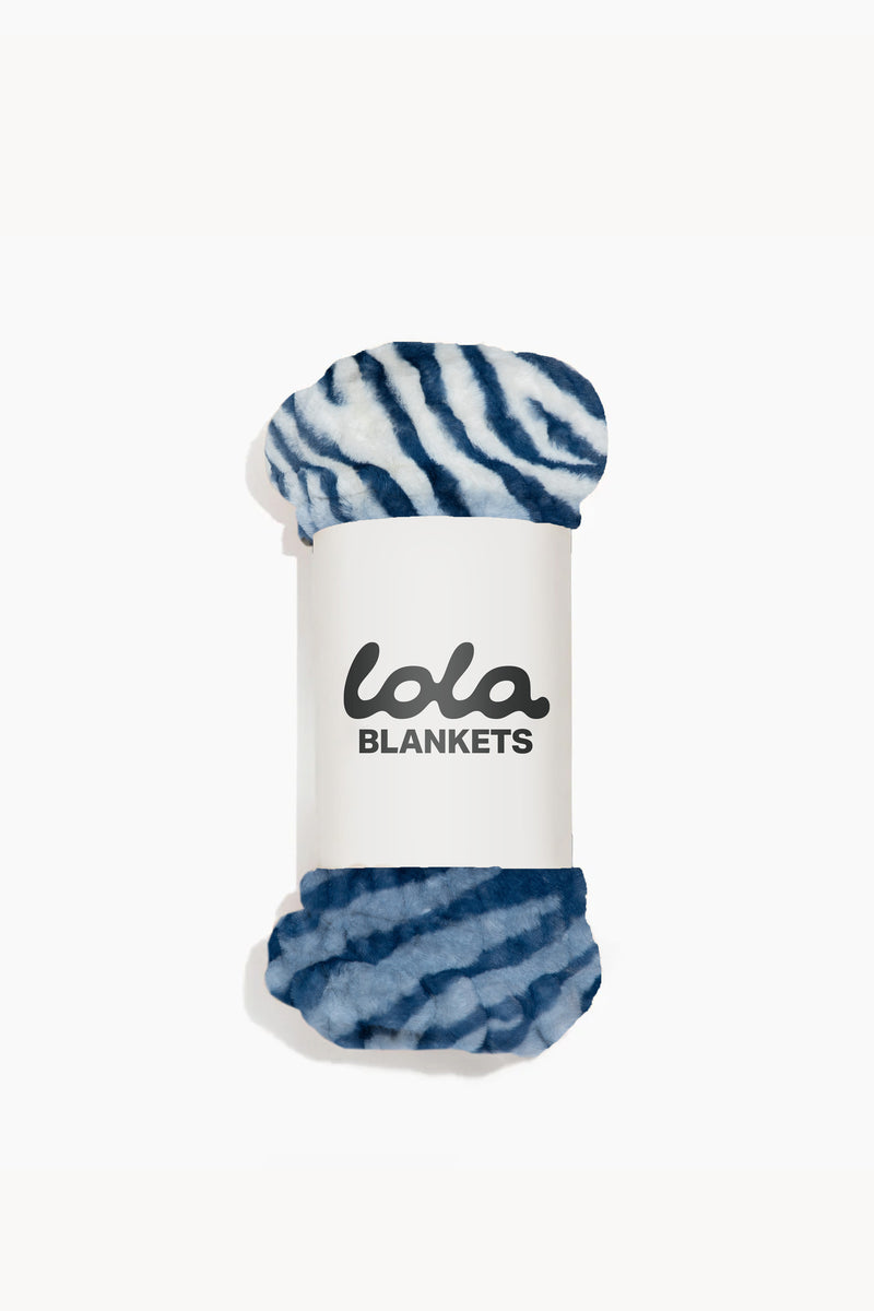 La couverture pour animaux Lola | Zèbre bleu