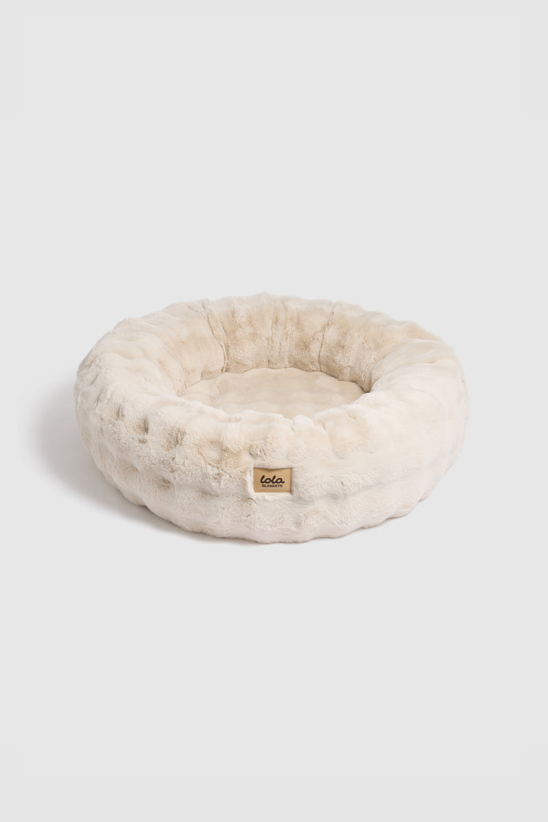 The Lola Bubble Pet Bed | Antique Ivory