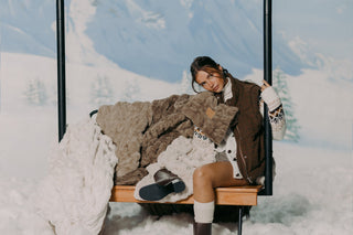 How To Style A Faux Fur Blanket For Holiday Hosting