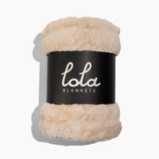 Bondi Beige Faux Fur Lola Blanket