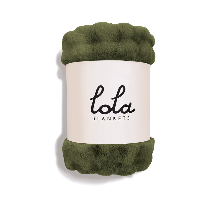 Green blanket with &
