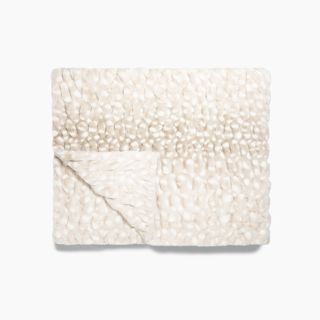 Lola Blanket, Ivory Fawn - Medium
