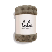 Sandstone Faux Fur Weighted Blanket Wrap by Lola Blankets