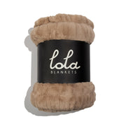 Toasted Almond Faux Fur Lola Blanket