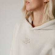 Bone Sweatset Hoodie Details by Lola Blankets