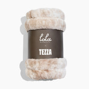 Tezza Coco Butter Faux Fur Blanket Wrap by Lola Blankets