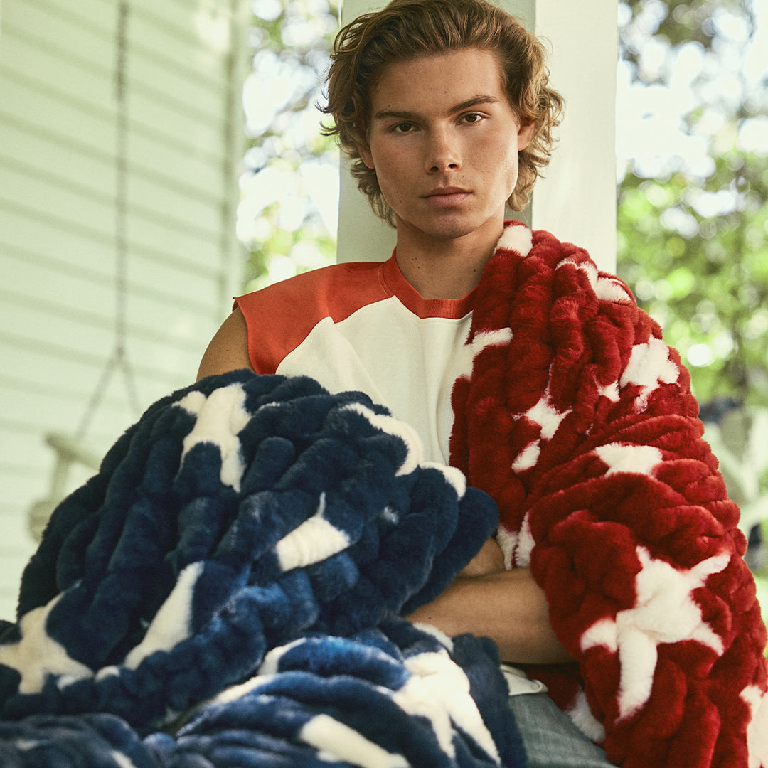 Star Spangled Navy Lola Original | Lola Blankets